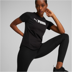 PUMA FIT Logo Trainingsshirt Damen 01 - PUMA black M