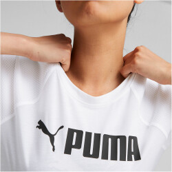 PUMA FIT Logo Trainingsshirt Damen 02 - PUMA white XS