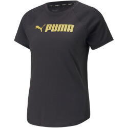 PUMA FIT Logo Trainingsshirt Damen 51 - PUMA black XS