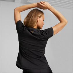 PUMA FIT Logo Trainingsshirt Damen 51 - PUMA black XS