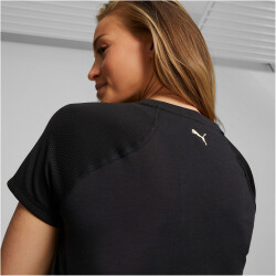 PUMA FIT Logo Trainingsshirt Damen 51 - PUMA black XS