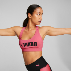 PUMA Mid Impact FIT Sport-BH Damen sunset pink XS