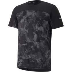PUMA RUN All-Over-Print Graphic kurzarm Laufshirt Herren...