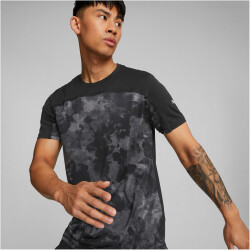 PUMA RUN All-Over-Print Graphic kurzarm Laufshirt Herren PUMA black XL