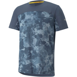 PUMA RUN All-Over-Print Graphic kurzarm Laufshirt Herren...