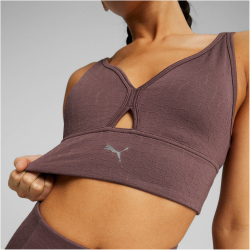PUMA Mid Impact Flawless Sport-BH Damen dusty plum M