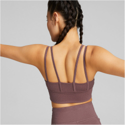 PUMA Mid Impact Flawless Sport-BH Damen dusty plum M
