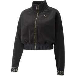 PUMA Deco Glam Velour Full-Zip Training-Sweatshirt Damen...