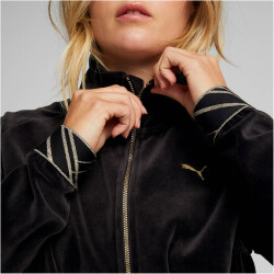 PUMA Deco Glam Velour Full-Zip Training-Sweatshirt Damen...