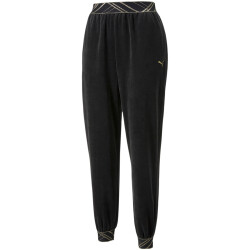 PUMA Deco Glam Velour Trainingshose Damen PUMA black S