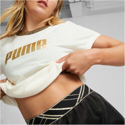 PUMA Deco Glam Velour Trainingshose Damen PUMA black S