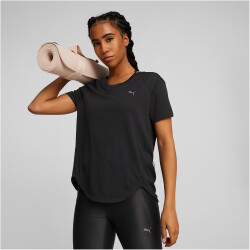 PUMA Studio Waffle Trainingsshirt Damen PUMA black L