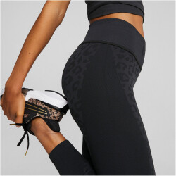 PUMA Formknit Seamless High-Waist 7/8 Training Leggings Damen puma black/leopard print S