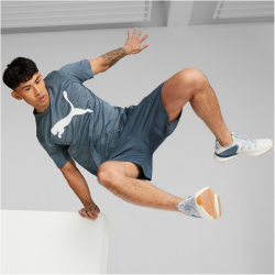 PUMA Train Favorite Heather Cat Trainingsshirt Herren evening sky heather S