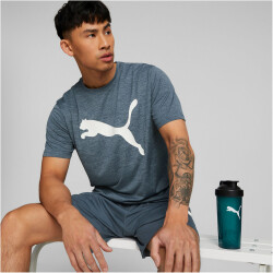 PUMA Train Favorite Heather Cat Trainingsshirt Herren evening sky heather 3XL