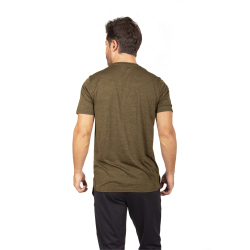 PUMA Train Favorite Heather Cat Trainingsshirt Herren deep olive heather S