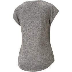 PUMA Train Favorite Heather Cat Trainingsshirt Damen medium gray heather/outline cat XS