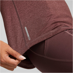 PUMA Train Favorite Heather Cat Trainingsshirt Damen dusty plum heather/aop cat XS