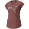 PUMA Train Favorite Heather Cat Trainingsshirt Damen dusty plum heather/aop cat XS