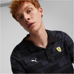 PUMA Ferrari Race Graphic Poloshirt Herren puma black XXL