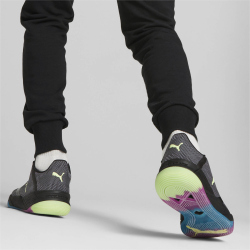 PUMA Accelerate Turbo Nitro II Handballschuhe puma black/fizzy light/ocean dive/festival fuchsia 44