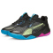 PUMA Eliminate Power Nitro II Hallenschuhe PUMA black-fizzy light-ocean dive-festival fuchsia 42.5