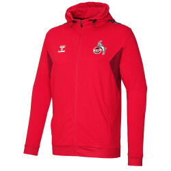 hummel 1. FC Köln Trainings Kapuzenjacke true red S