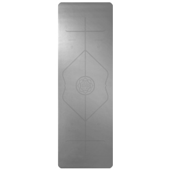 TRENDY SPORT Yogamatte Naturkautschuk 180 x 60 x 0,3 cm grau