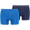 2er Pack PUMA Sport Mikrofaser Boxershorts Herren blue combo S