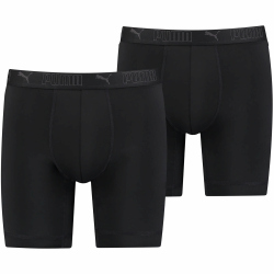 2er Pack PUMA Sport Mikrofaser Long Boxershorts Herren black XL