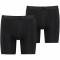 2er Pack PUMA Sport Mikrofaser Long Boxershorts Herren black XL