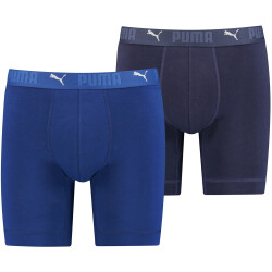 2er Pack PUMA Sport Cotton Long Boxershorts Herren blue...