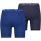 2er Pack PUMA Sport Cotton Long Boxershorts Herren blue combo XL