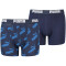 2er Pack PUMA All-Over-Print Boxershorts Kinder blue 122-128
