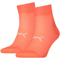 2er Pack PUMA Sport Light Quarter Socken coral 35-38