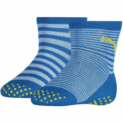 2er Pack PUMA ABS Baby-Socken blue green combo 15-18