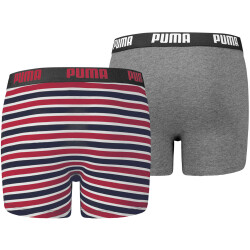 2er Pack PUMA Basic Boxershorts Printed Stripe Kinder...