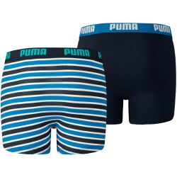 2er Pack PUMA Basic Boxershorts Printed Stripe Kinder...