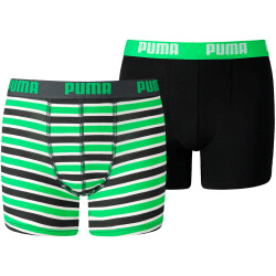 2er Pack PUMA Basic Boxershorts Printed Stripe Kinder...