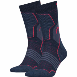 2er Pack HEAD Crew Wandersocken pink/blue 39-42