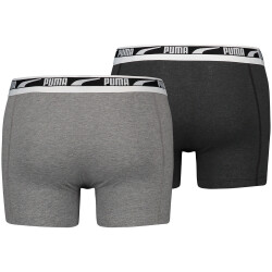 2er Pack PUMA Multi Logo Boxershorts Herren grey...