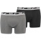 2er Pack PUMA Multi Logo Boxershorts Herren grey mélange S