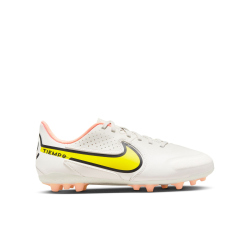 NIKE Jr. Tiempo Legend 9 Academy AG Kunstrasen-Fu&szlig;ballschuhe Kinder phantom/yellow strike-sunset glow 34