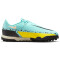 NIKE Jr. Phantom GT2 Academy TF Multinocken-Fußballschuhe Kinder glacier ice/black-yellow strike 36.5