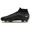 NIKE Zoom Mercurial Superfly 9 Pro FG Firm-Ground Fußballschuhe Herren 001 - black/dk smoke grey-summit white-volt 42