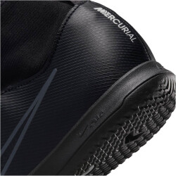 NIKE Jr. Zoom Mercurial Superfly 9 Academy IC Hallen-Fußballschuhe Kinder 001 - black/dk smoke grey-summit white-volt 35
