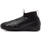 NIKE Jr. Air Zoom Mercurial Superfly 9 Academy TF Turf Multinocken-Fußballschuhe Kinder black/dk smoke grey-summit white-vo 38