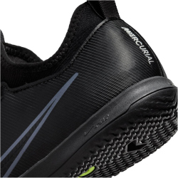 NIKE Jr. Zoom Mercurial Vapor 15 Academy IC Hallen-Fußballschuhe Kinder 001 - black/dk smoke grey-summit white-volt 33.5
