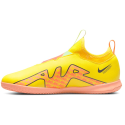 NIKE Jr. Zoom Mercurial Vapor 15 Academy IC Hallen-Fu&szlig;ballschuhe Kinder 780 - yellow strike/sunset glow-volt ice 30