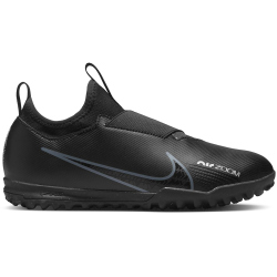 NIKE Jr. Zoom Mercurial Vapor 15 Academy TF Turf Multinocken-Fußballschuhe Kinder black/dk smoke grey-summit white-vo 35